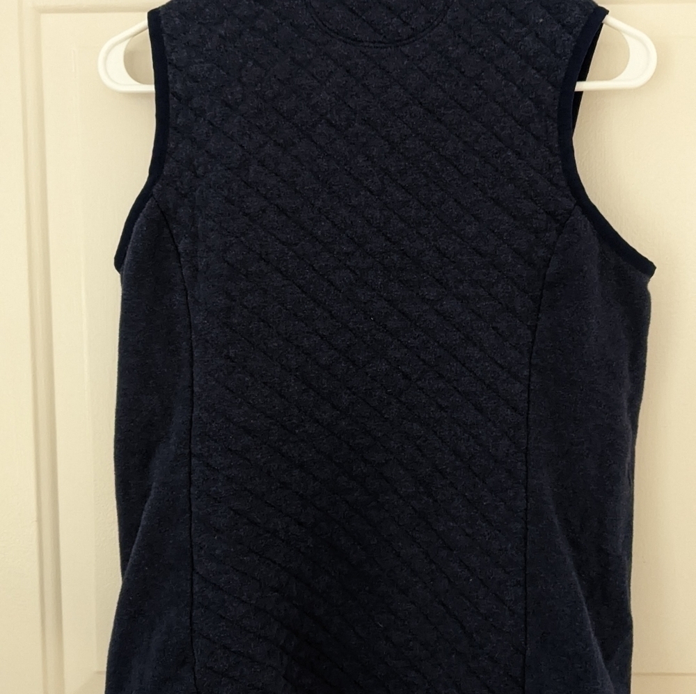 GUIDEBOAT CO. Navy Blue Quilted Vest Full Zip with Pockets, Medium - Picture 6 of 6